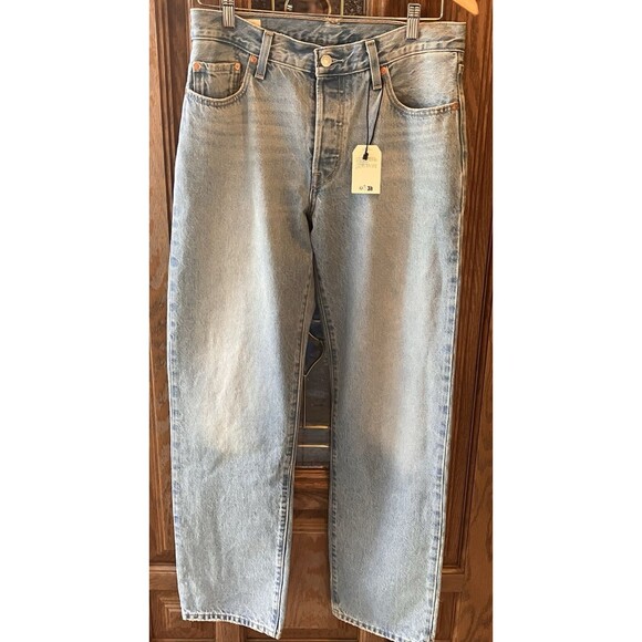 Levi's Other - Levi’s 501 Men’s Light Wash Jeans 28x32 Button Fly NEW Big E Red Tab 100% Cotton